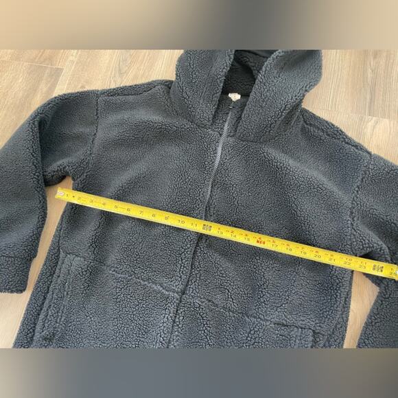 Fabletics Sherpa Jacket Womens medium teddy lotta fleece hooded coat - Picture 7 of 9